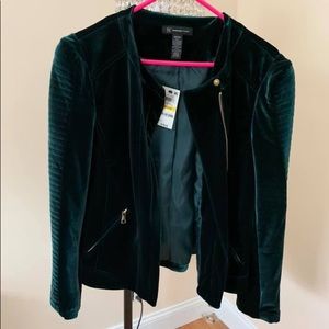 INC velvet jacket